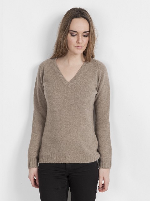 V Neck Cashmere Sweater