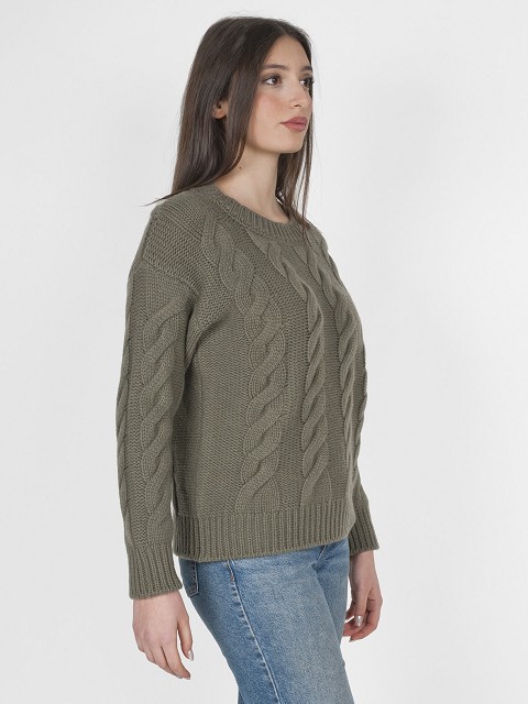 Cable Knit Heavy Cashmere Sweater