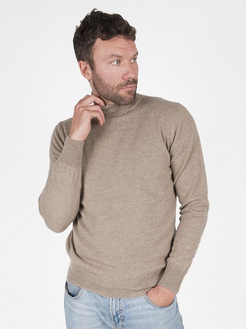 Mock Neck Cashmere Sweater